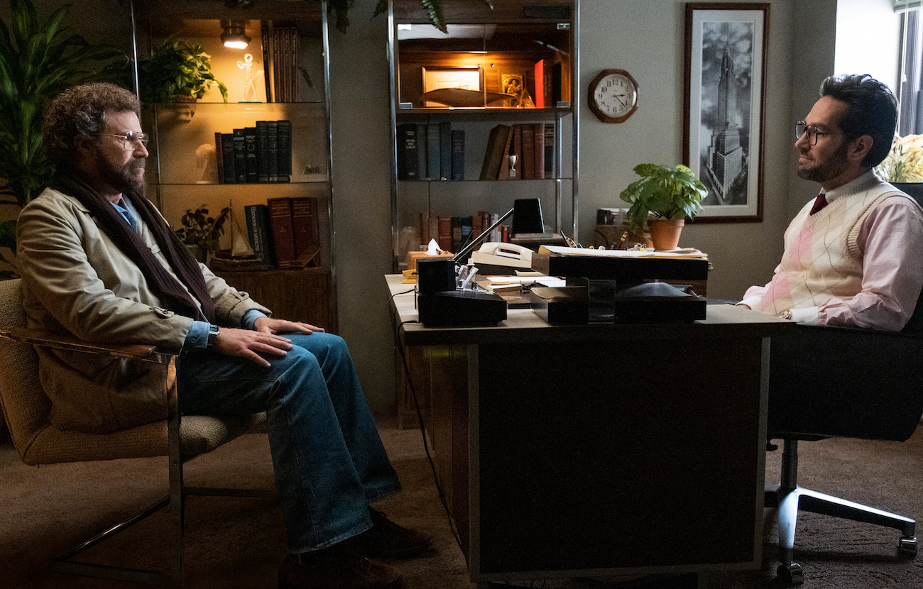 Will Ferrell as Marty Markowitz and Paul Rudd as Ike Herschkopf in Apple TV+ series 'The Shrink Next Door'
