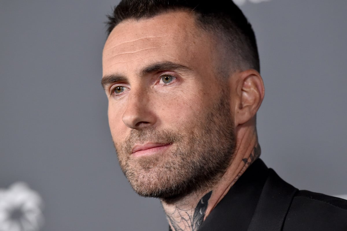 Adam Levine face tattoo