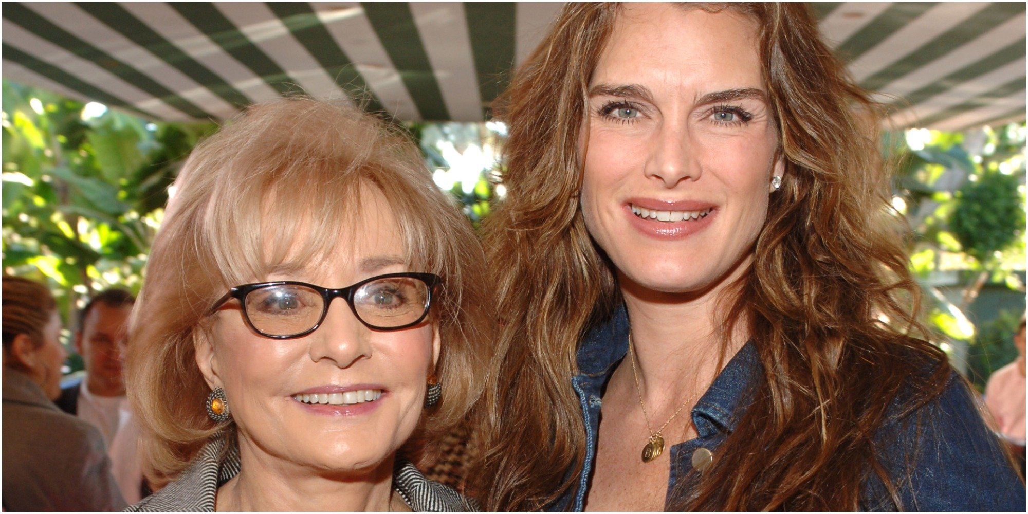 Barbara Walters and Brooke Shields at an industry event.