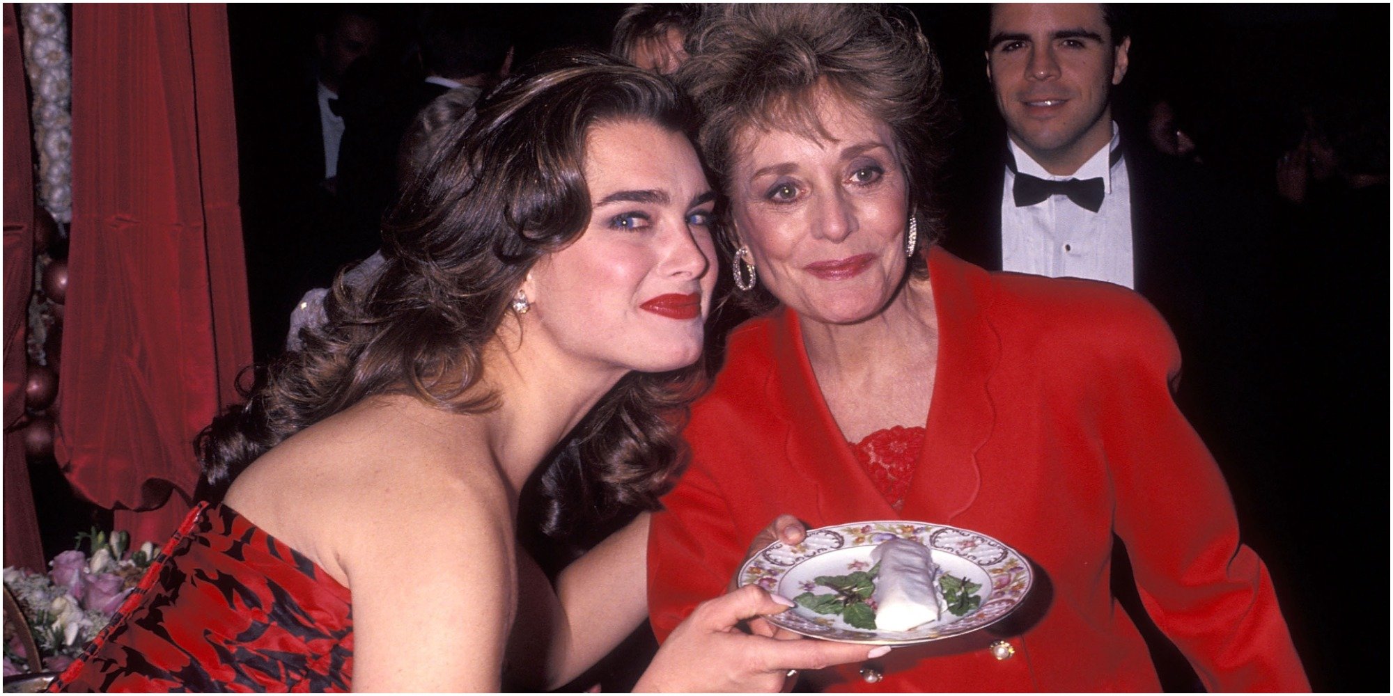 Brooke Shields and Barbara Walters together at an industry event in 1991.