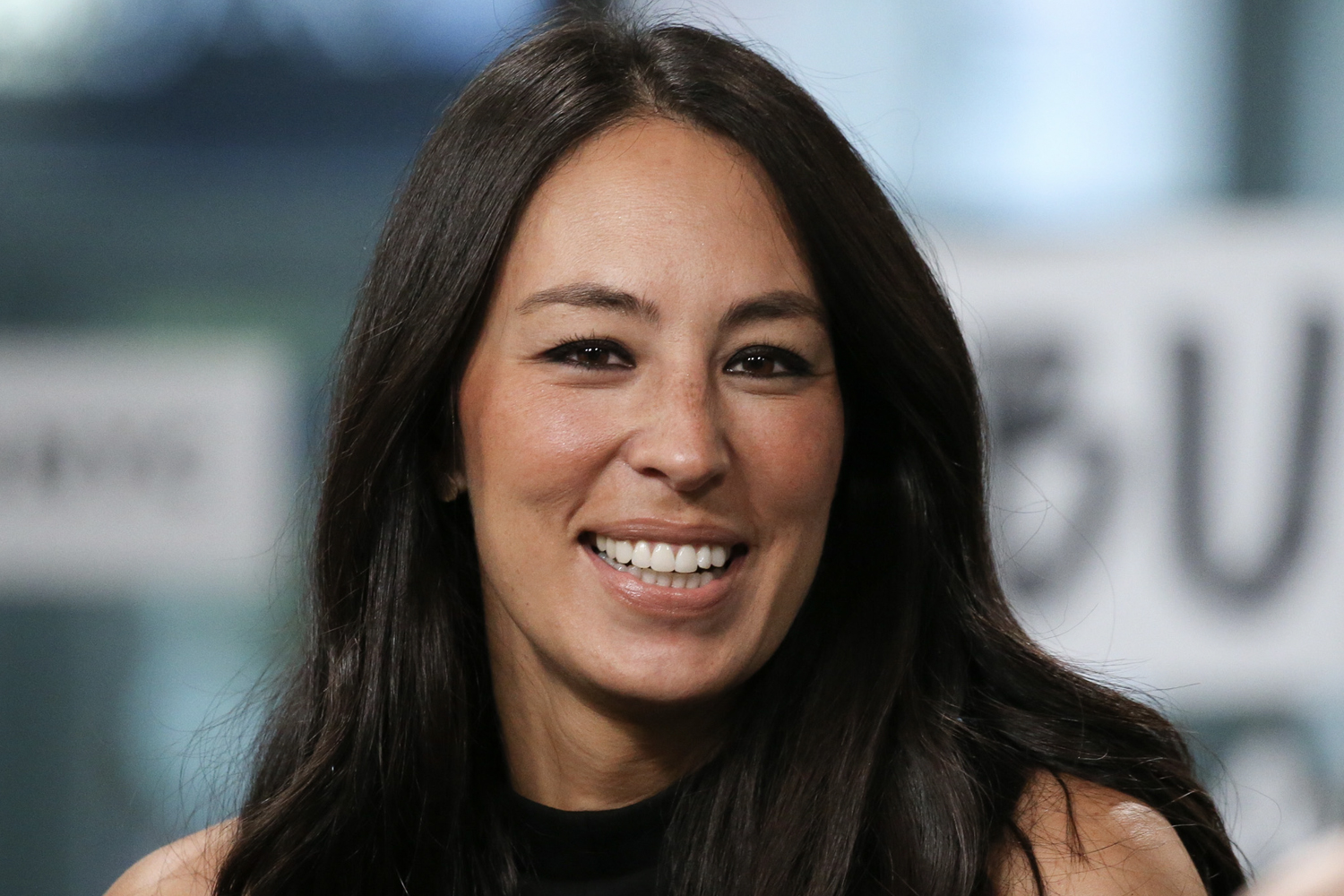 Joanna Gaines smiling during an interview