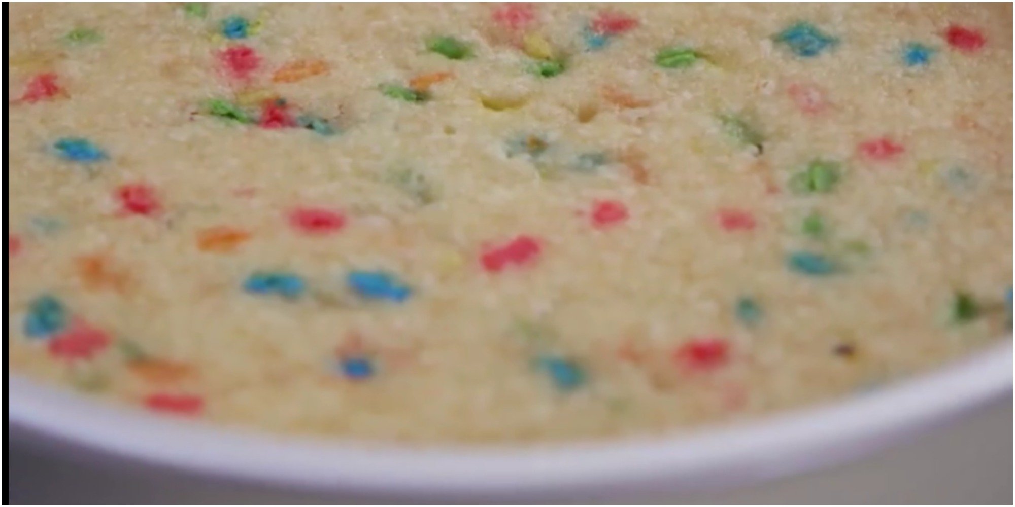 Screenshot of Molly Yeh's Sprinkle Cake.