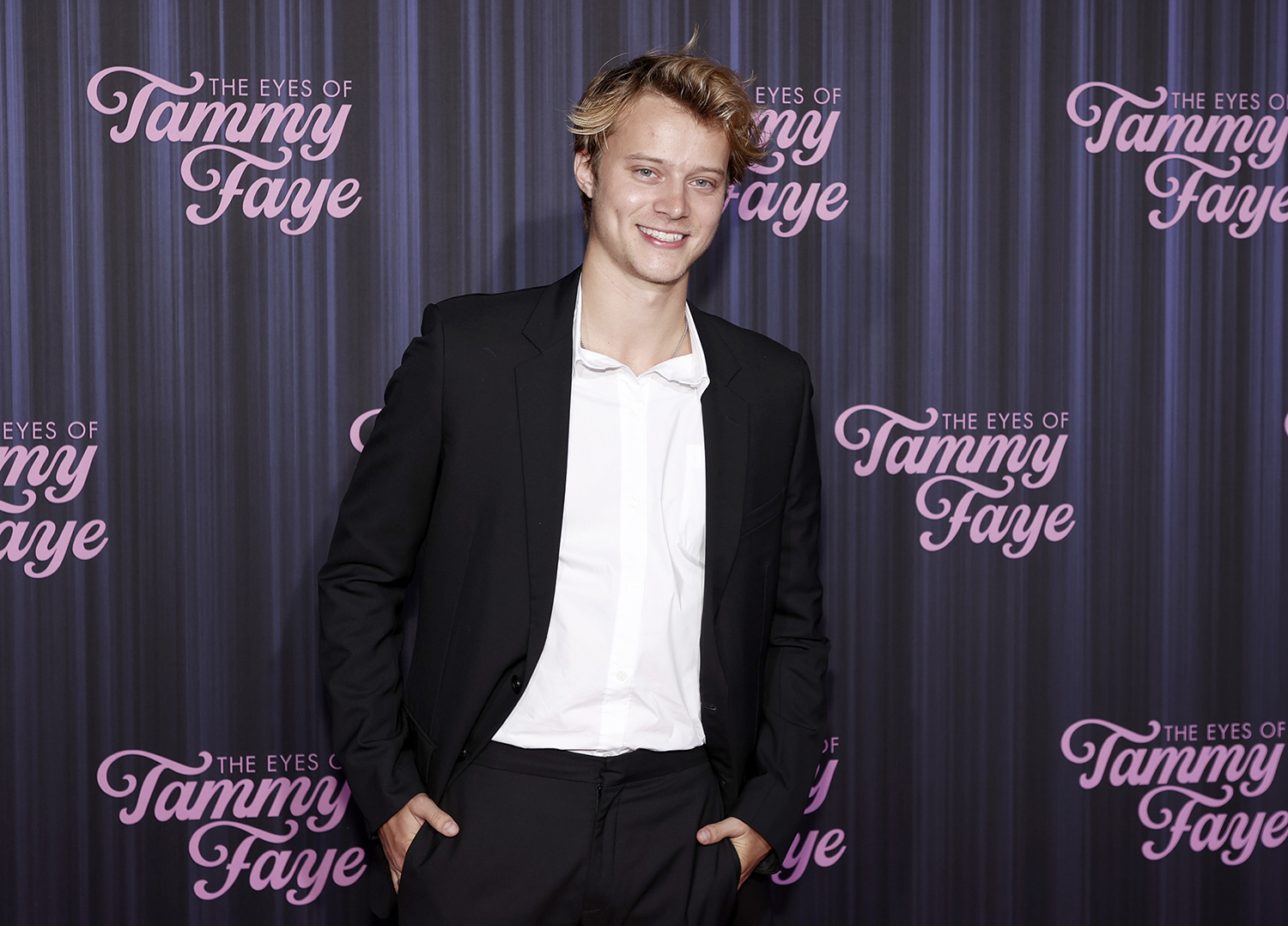 Uncharted actor Rudy Pankow attends 'The Eyes Of Tammy Faye' New York Premiere