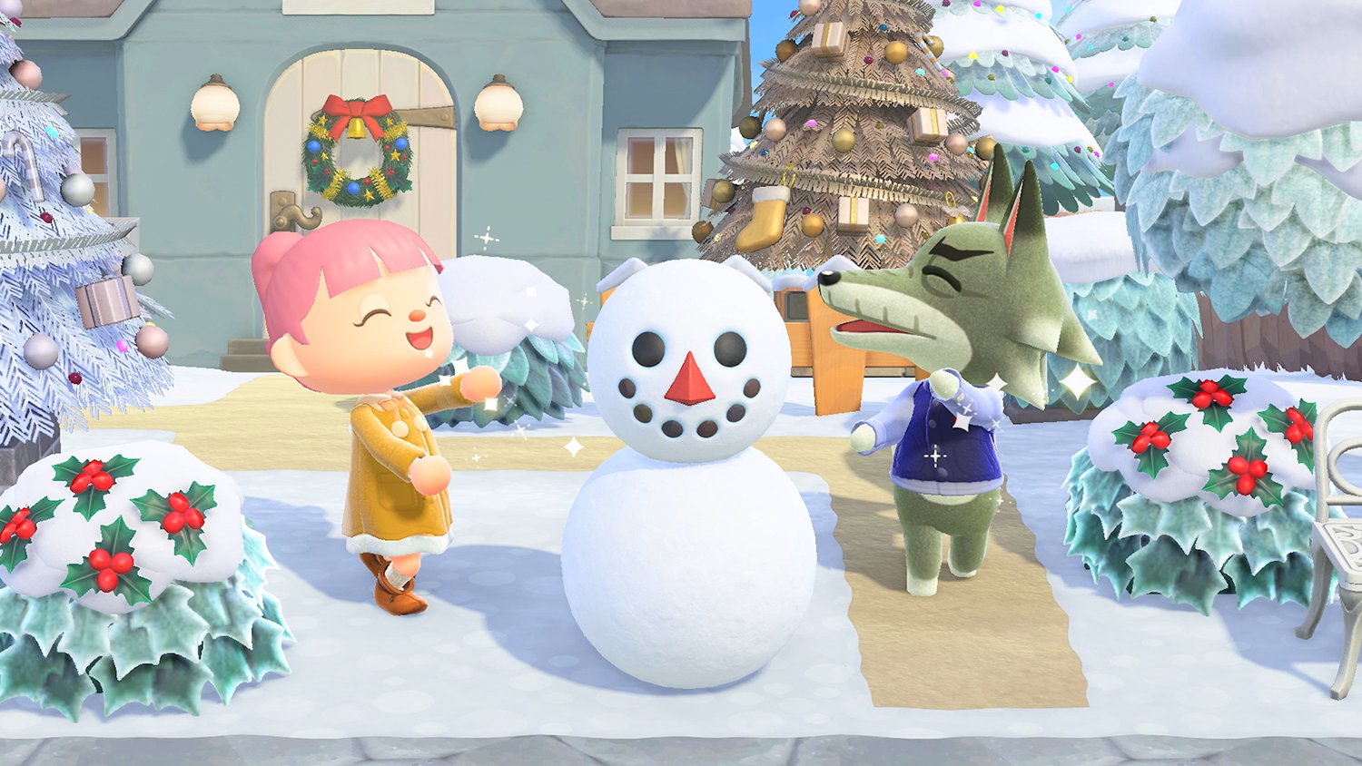 A perfect snowboy in Animal Crossing New Horizons