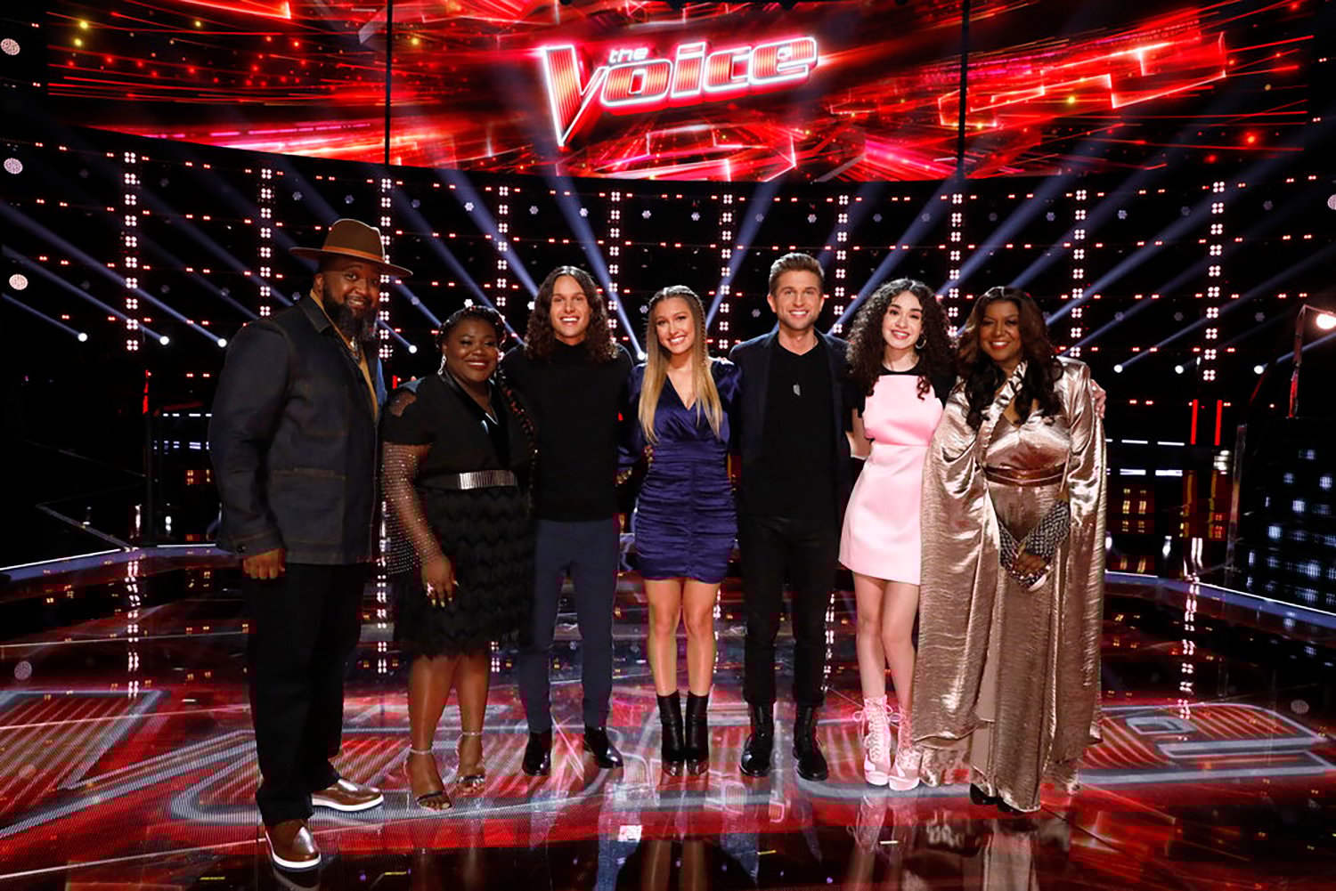 Paris Winningham, Jershika Maple, Girl Named Tom, Hailey Mia, and Wendy Moten on The Voice Season 21 semi-finals
