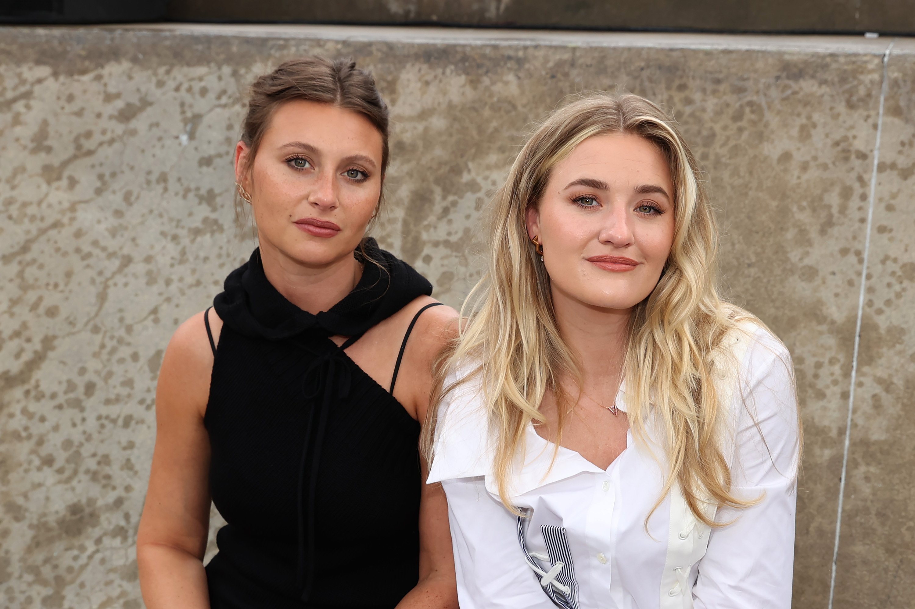 Aly Michalka and AJ Michalka of Aly & AJ attend front row for Monse Resort 22 during NYFW