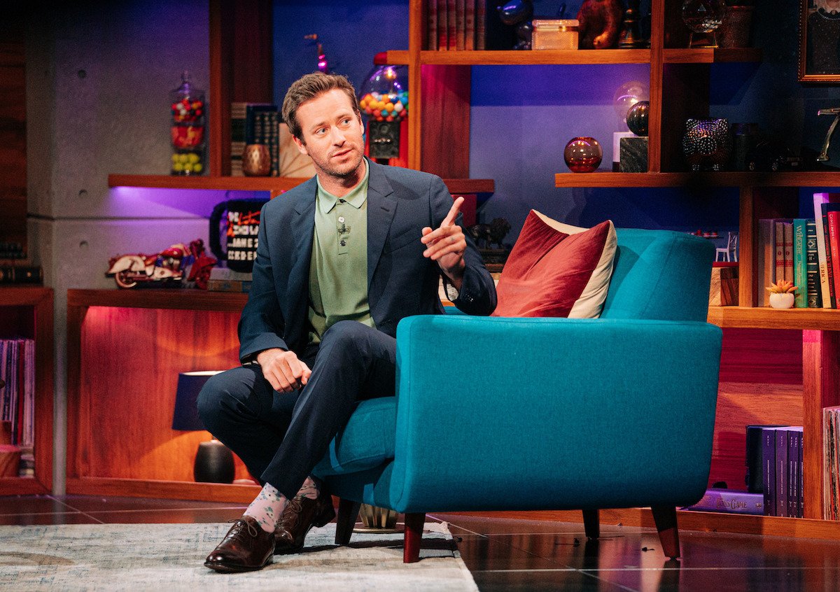 Actor Armie Hammer appears on 'The Late Late Show with James Corden' in 2020