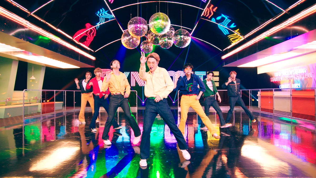 K-pop group BTS performs on 'The Tonight Show Starring Jimmy Fallon' on October 2, 2020