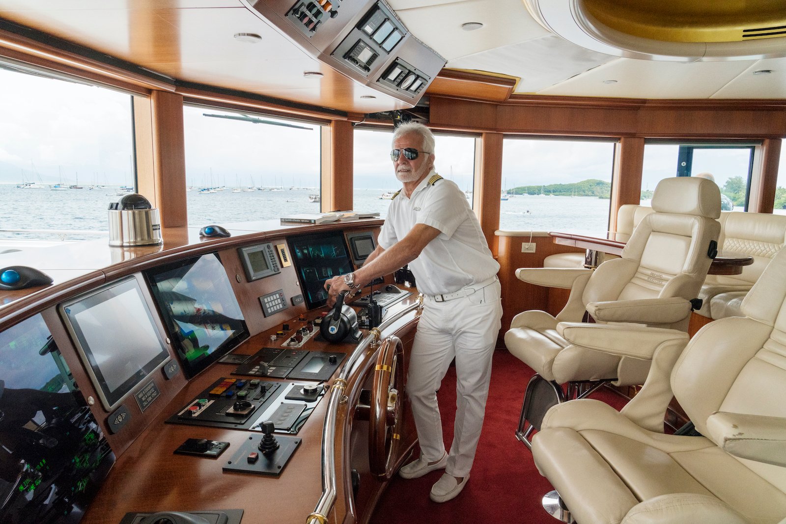 Captain Lee Rosbach from 'Below Deck' at the helm of My Seanna