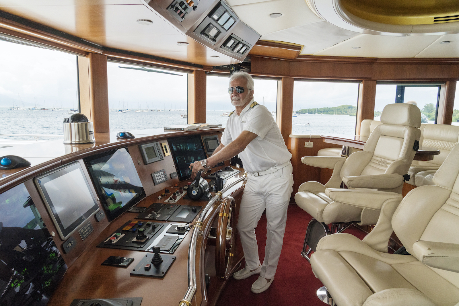 Captain Lee Rosbach from 'Below Deck' at the helm of My Seanna