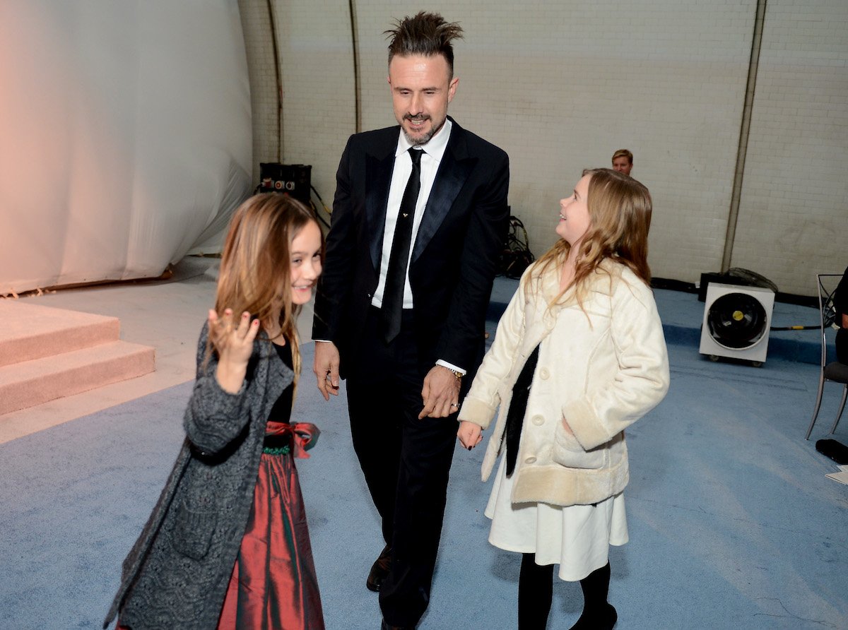 Coco Arquette, actor David Arquette, and Harlow Olivia Calliope attend a gala in 2013