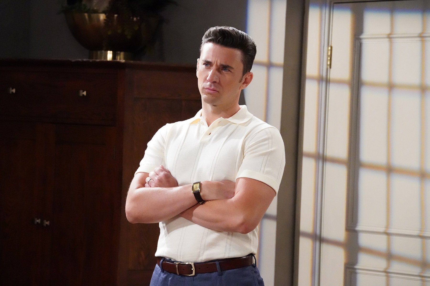 Days of Our lives spoilers focus on Chad, pictured here in a white Polo shirt