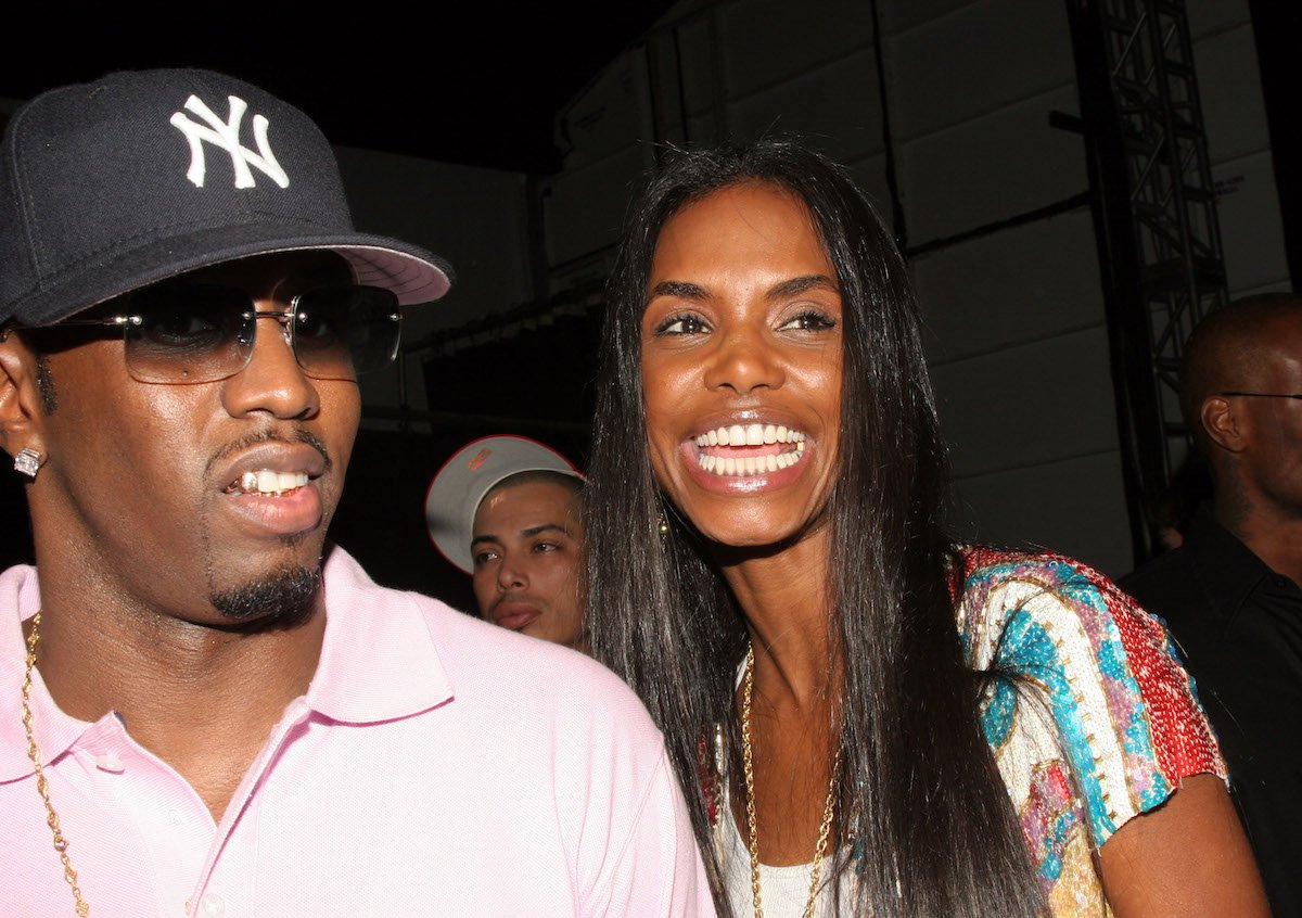 Diddy and Kim Porter on red carpet