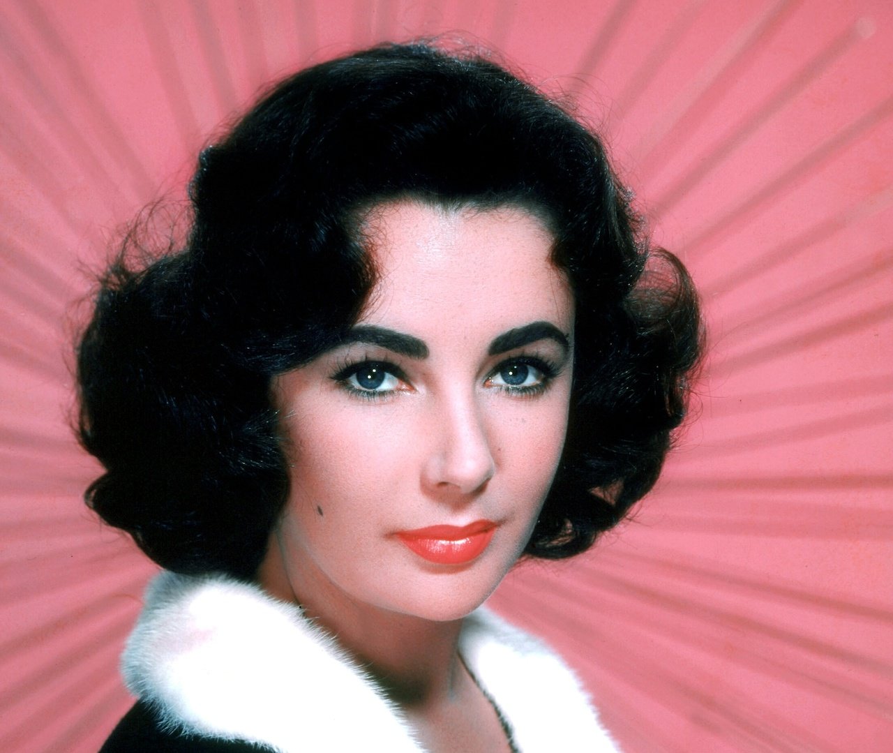 A portrait of Elizabeth Taylor in the 1950s.