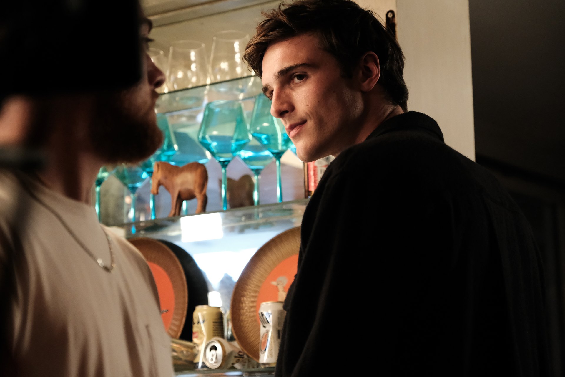 Angus Cloud as Fezco and Jacob Elordi as Nate Jacobs in 'Euphoria' Season 2 premiere