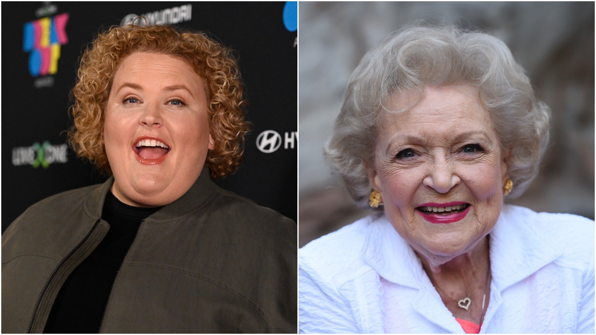 Fortune Feimster on the red carpet of 2021 Breakout Awards. Betty White attended an event at the LA Zoom and stopped for a photo. 