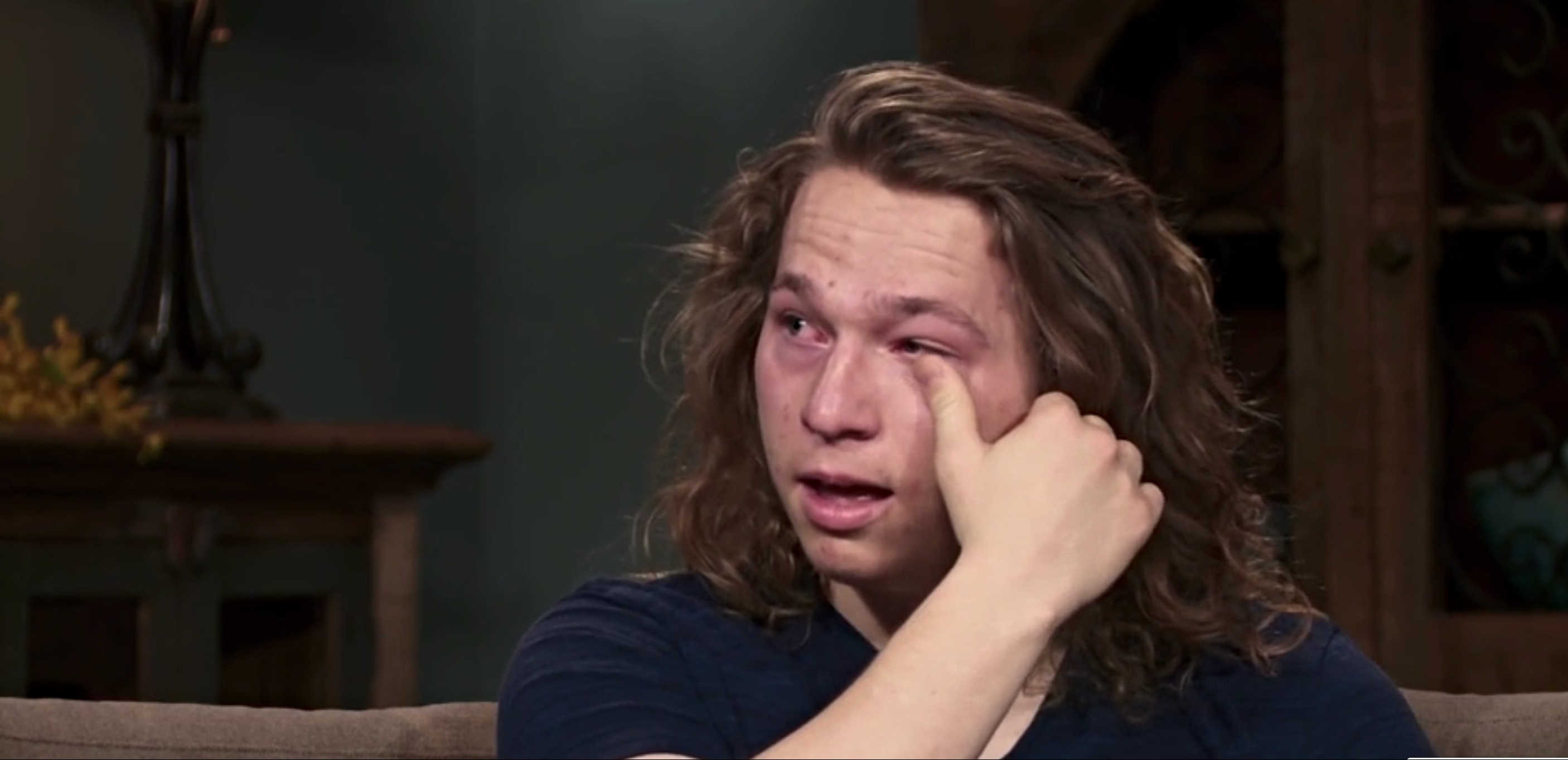 Gabriel 'Gabe' Brown crying during the confessional on 'Sister Wives' | TLC