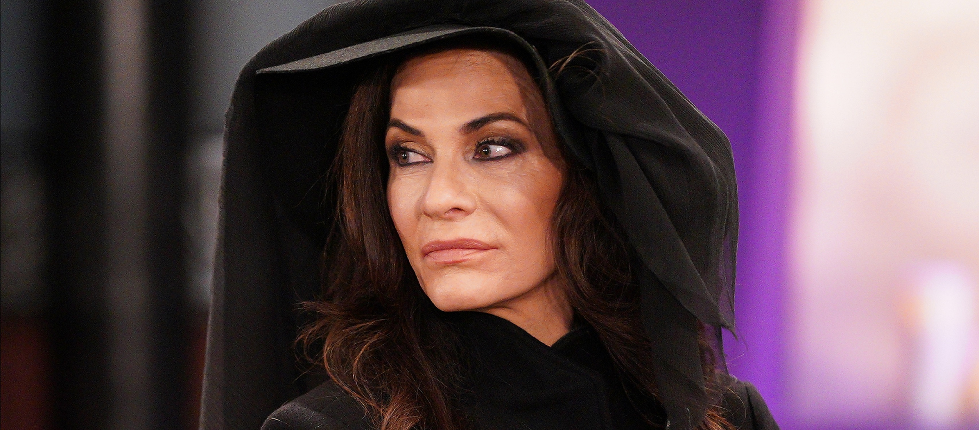 General Hospital speculation focuses on Jennifer Smith, pictured here in a black mourning veil