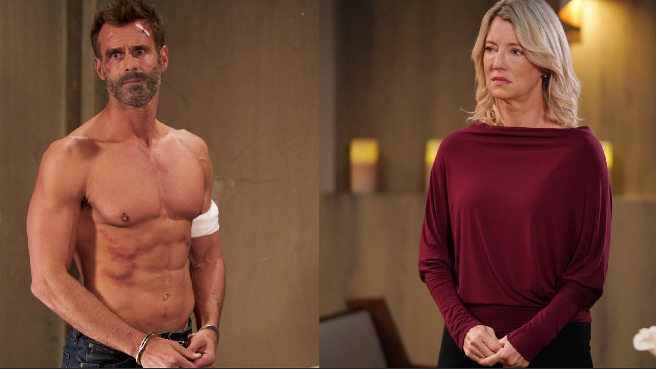 General Hospital stars Cameron Mathison, left, and Cynthia Watros, right