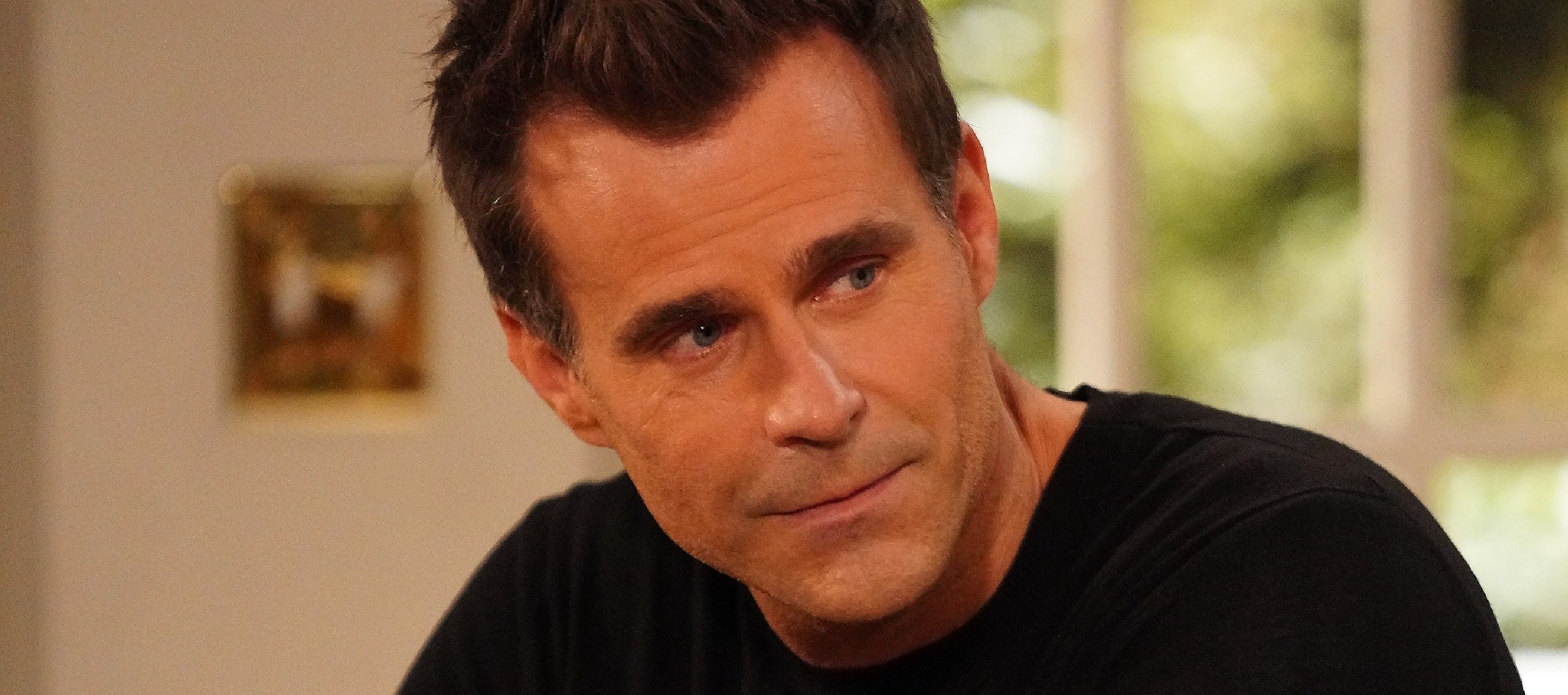 General Hospital star Cameron Mathison, pictured here in a black shirt, is one of the many actors negatively affected by this production delay