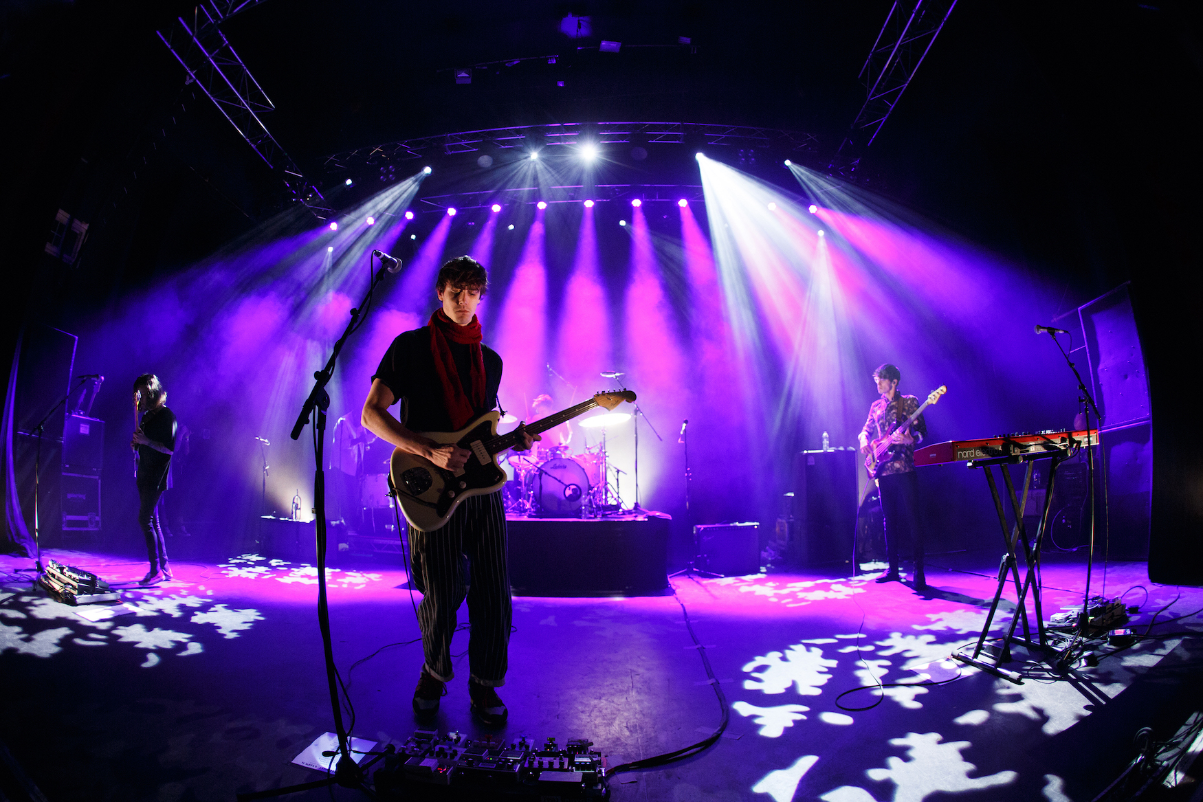 Jake Luppen of Hippo Campus performs at O2 Shepherd's Bush Empire