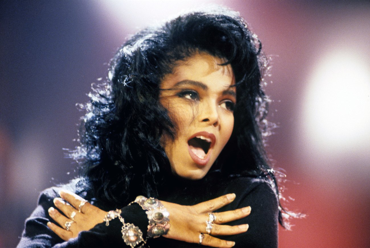 Janet Jackson performing in Dortmund in 1989.