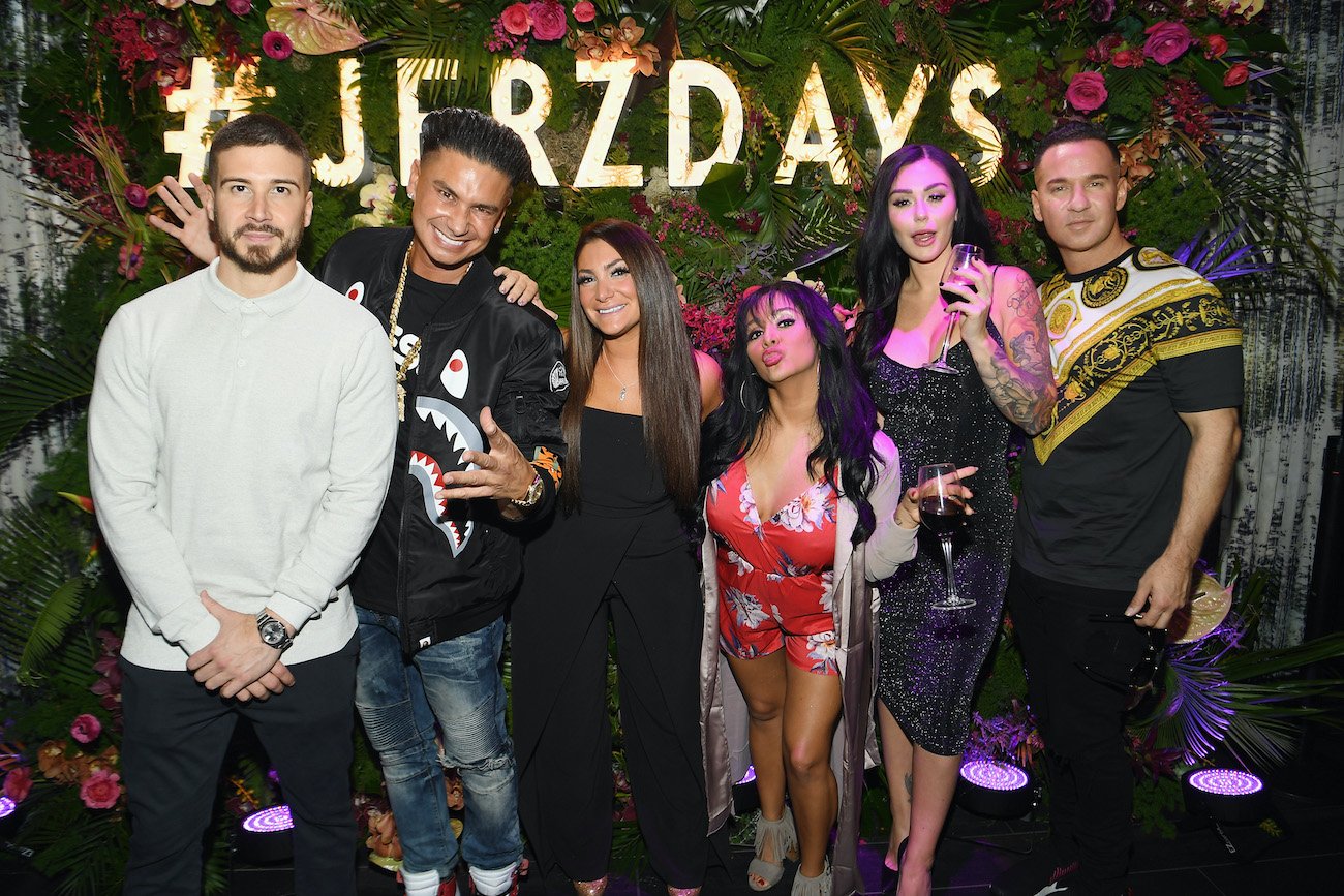 'Jersey Shore: Family Vacation' cast including: Pauly DelVecchio, Deena Cortese, Nicole 'Snooki' Polizzi, Jenni 'JWoww' Farley and Mike 'The Situation' Sorrentino