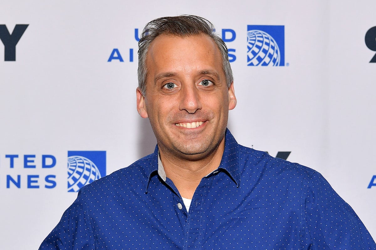 Joe Gatto wears a blue shirt on the red carpet at the premiere of the 'Impractical Jokers' movie