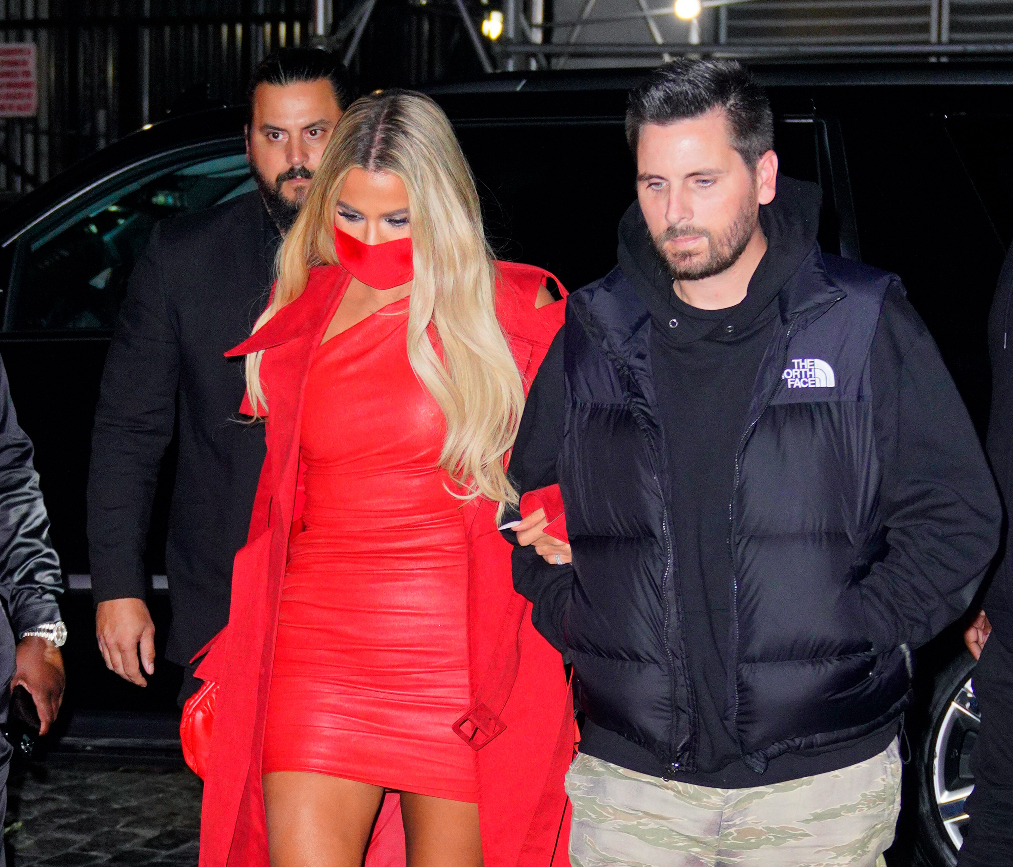 Khloé Kardashian and Scott Disick arriving together at the afterparty for 'Saturday Night Live' on Oct. 10, 2021