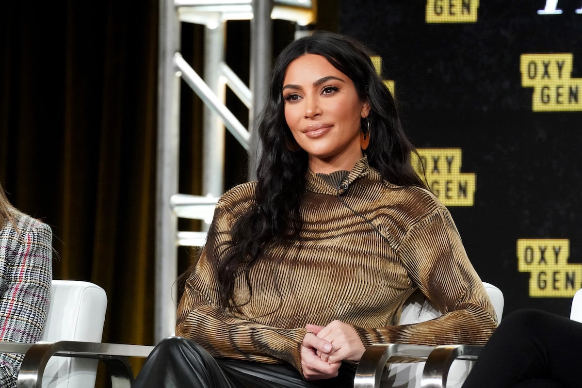 Kim Kardashian West smiles at an event.