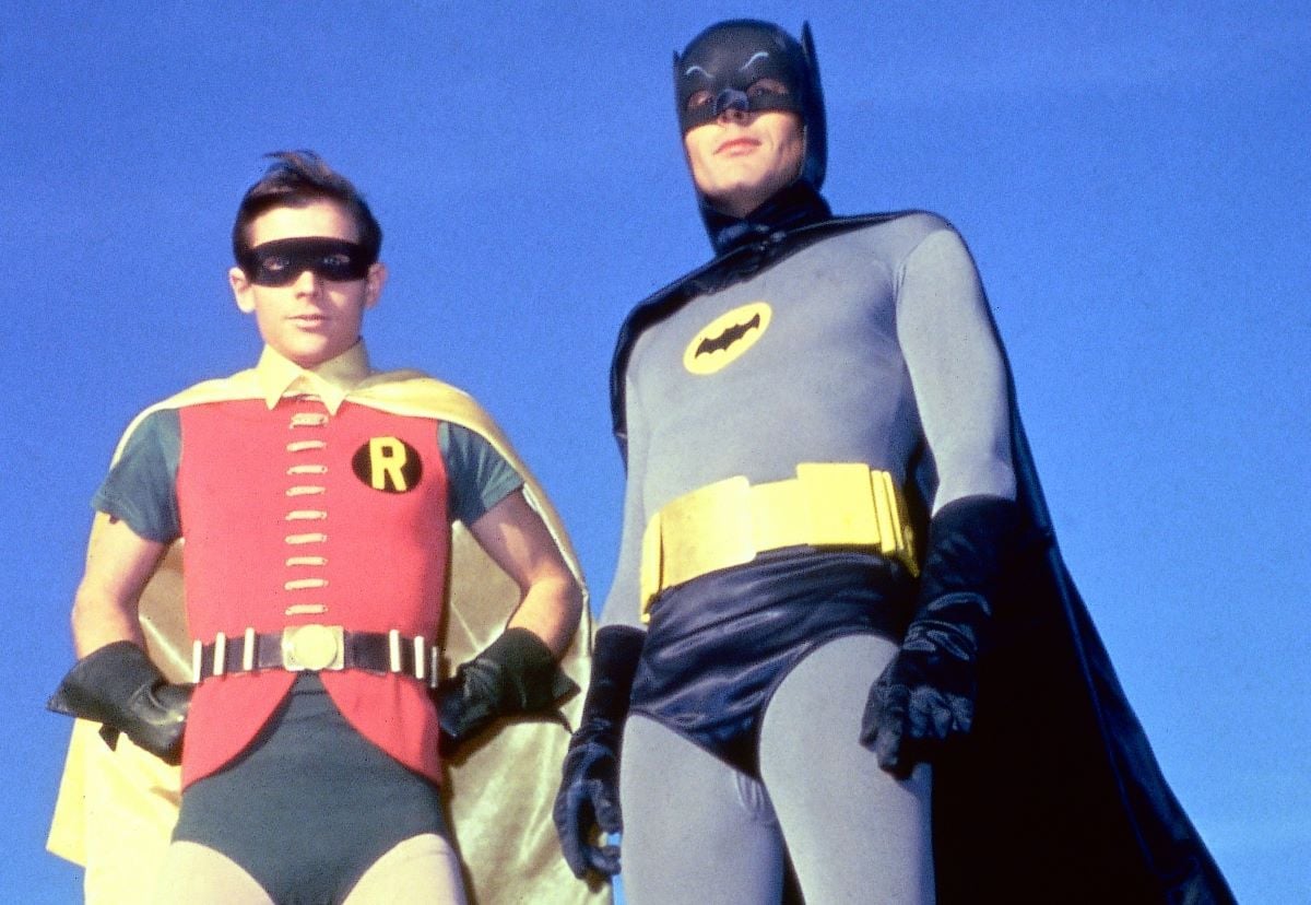 (L-R) Burt Ward as Robin and Adam West as Batman in 'Batman'