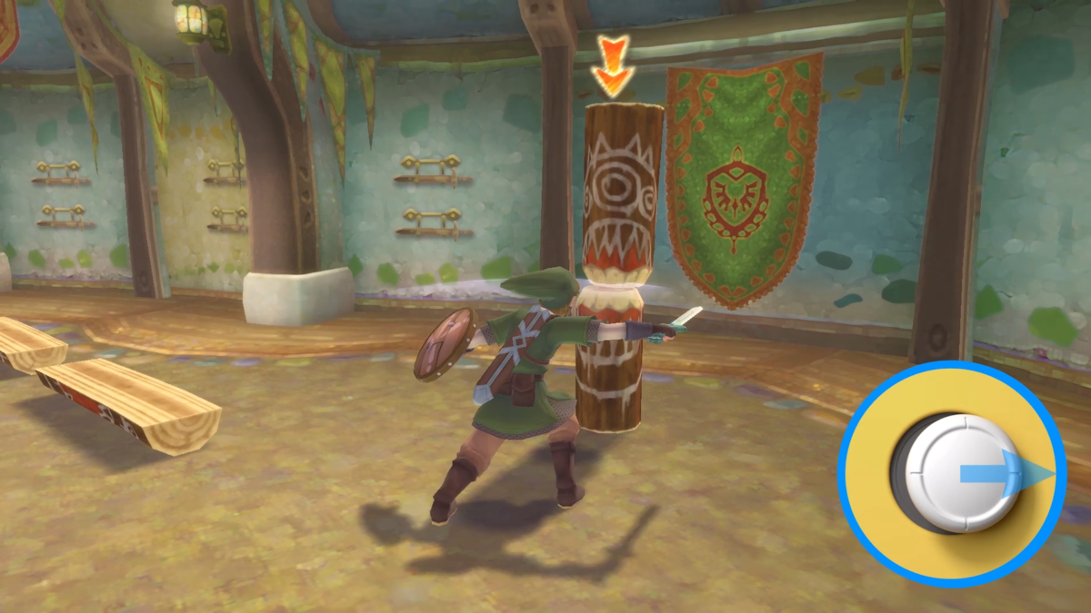 Link in 'The Legend of Zelda; Skyward Sword' where a 'Zelda' paper sidequest takes place