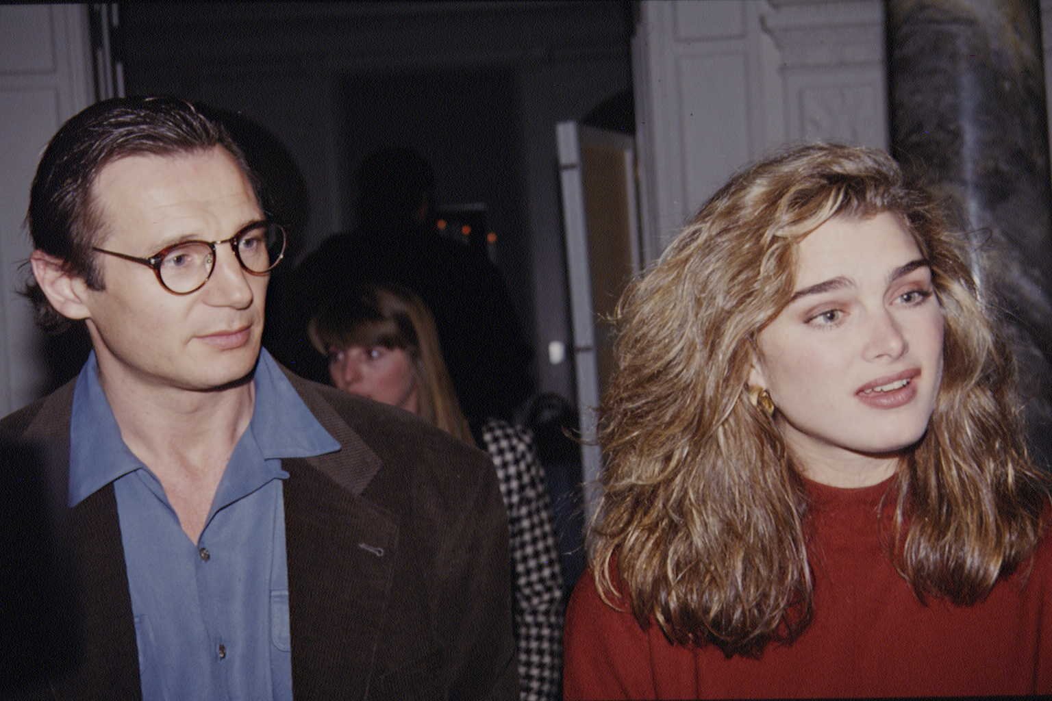 Liam Neeson and Brooke Shields