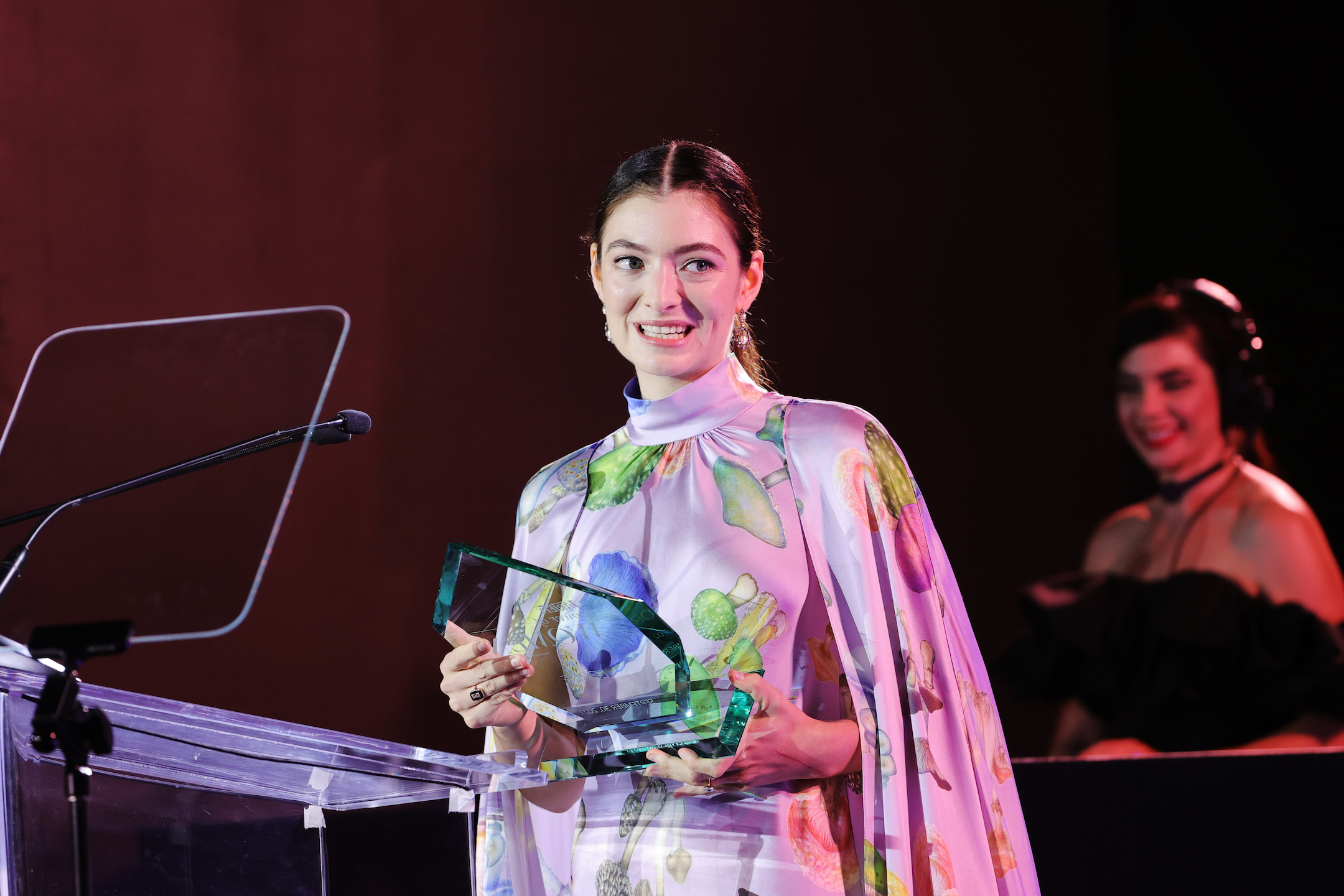 Honoree Lorde accepts an award on stage during attends Variety's Power of Women Presented by Lifetime