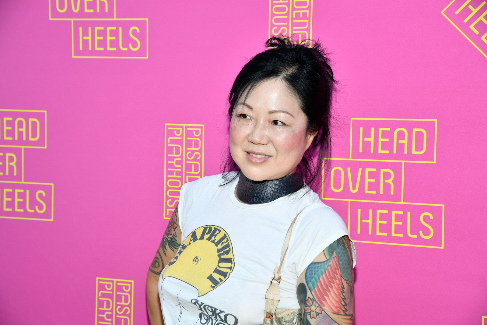 Comedian Margaret Cho attended the opening night of the musical 'Head Over Heels 