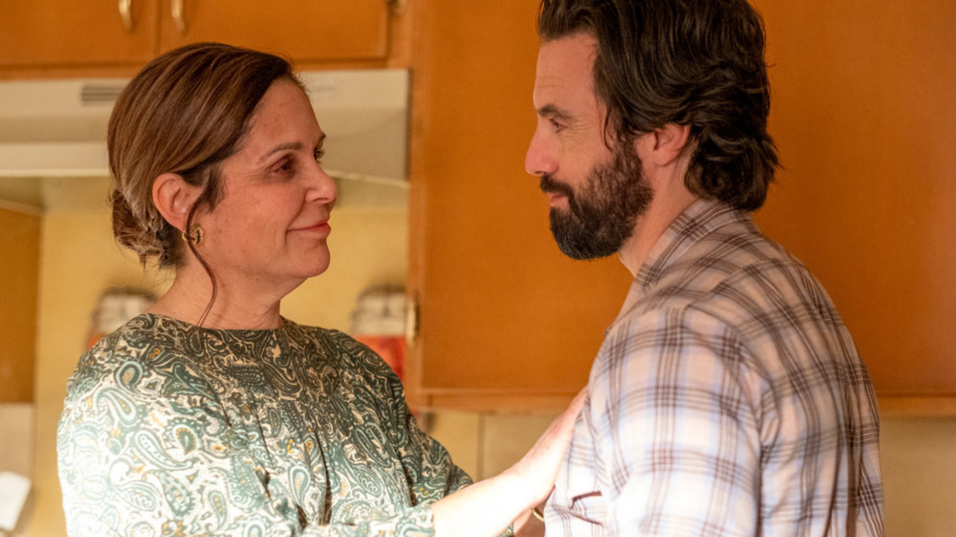 Laura Niemi as Marilyn smiles at Milo Ventimiglia as Jack in ‘This Is Us’ Season 6 Episode 4 