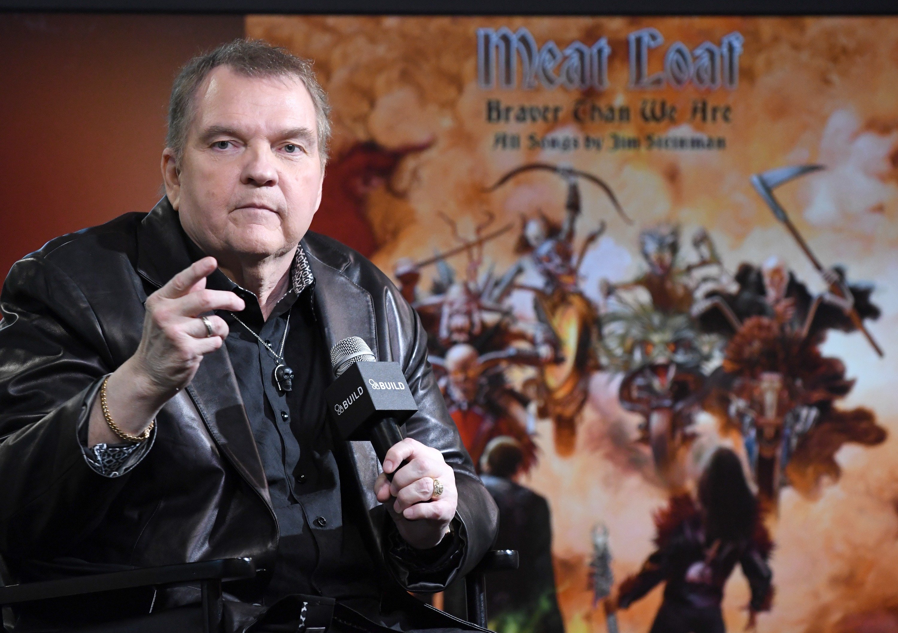 Meat Loaf speaking during The BUILD Series