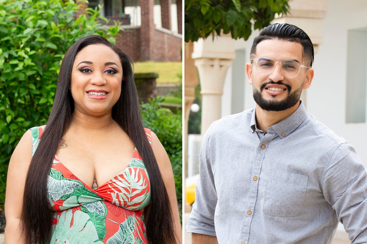 'Before the 90 Days' Season 5 couple Memphis and Hamza posing for promotional images for the show.