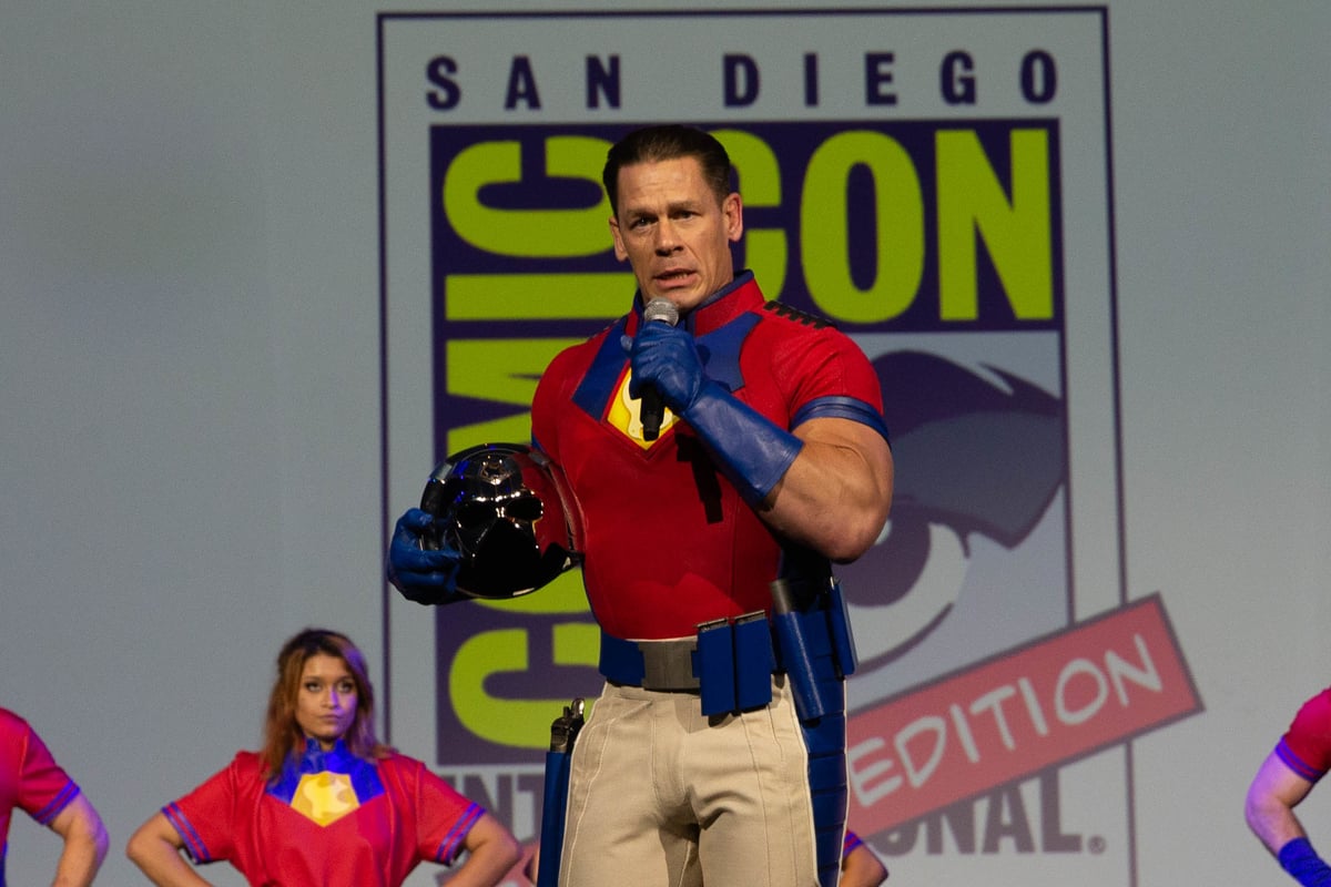 John Cena for the 'Peacemaker' series at 2021 Comic-Con