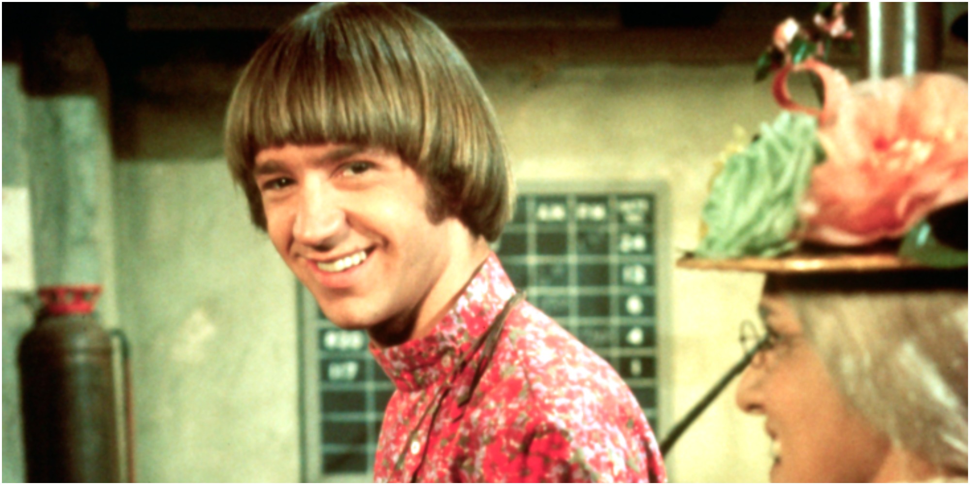 Peter Tork on the set of The Monkees.