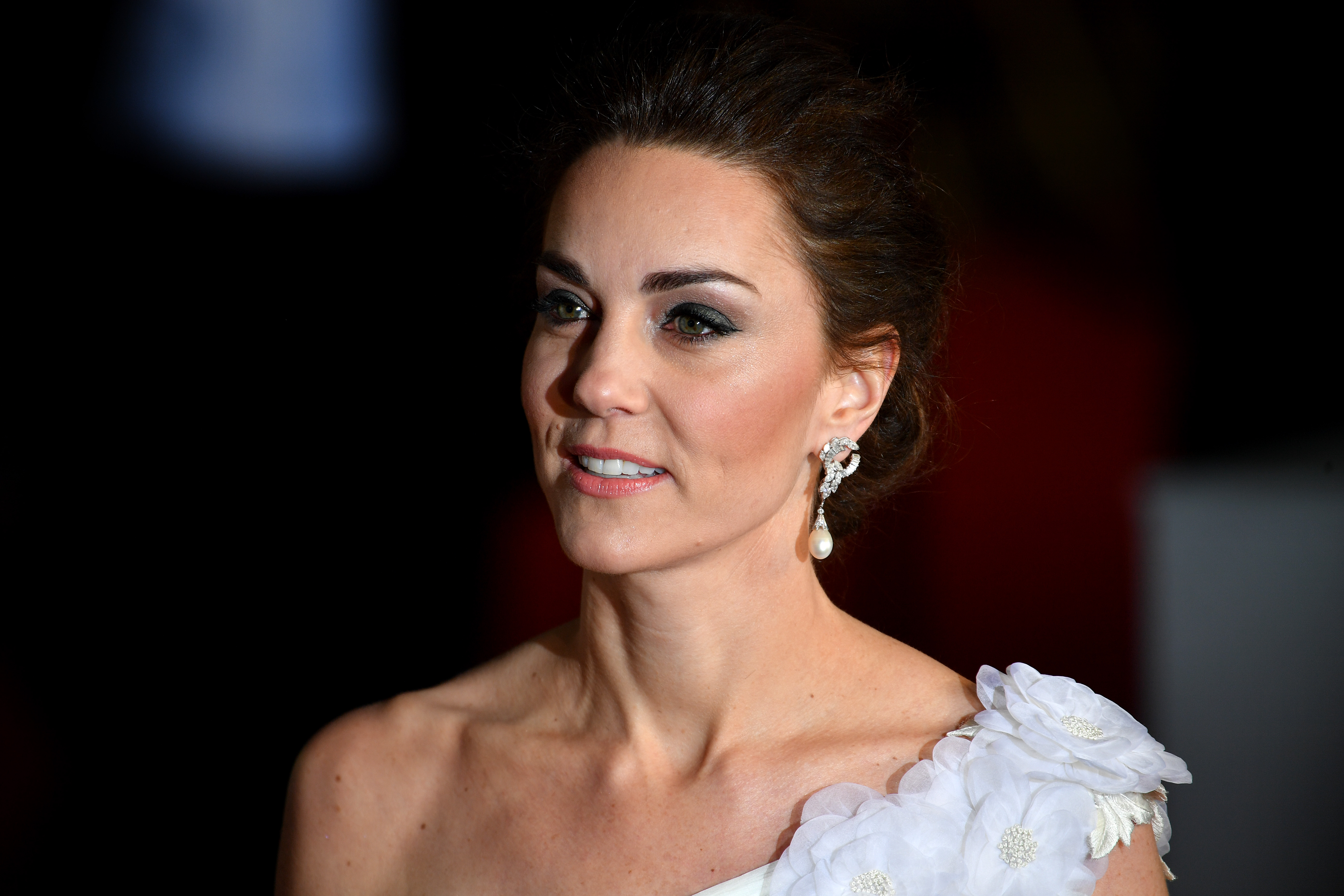 Photo of Kate Middleton from the shoulders up at the EE British Academy Film Awards