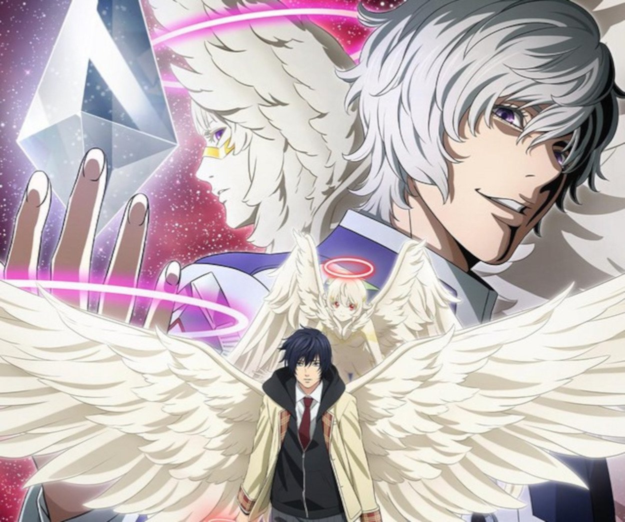 Key art for 'Platinum End.'