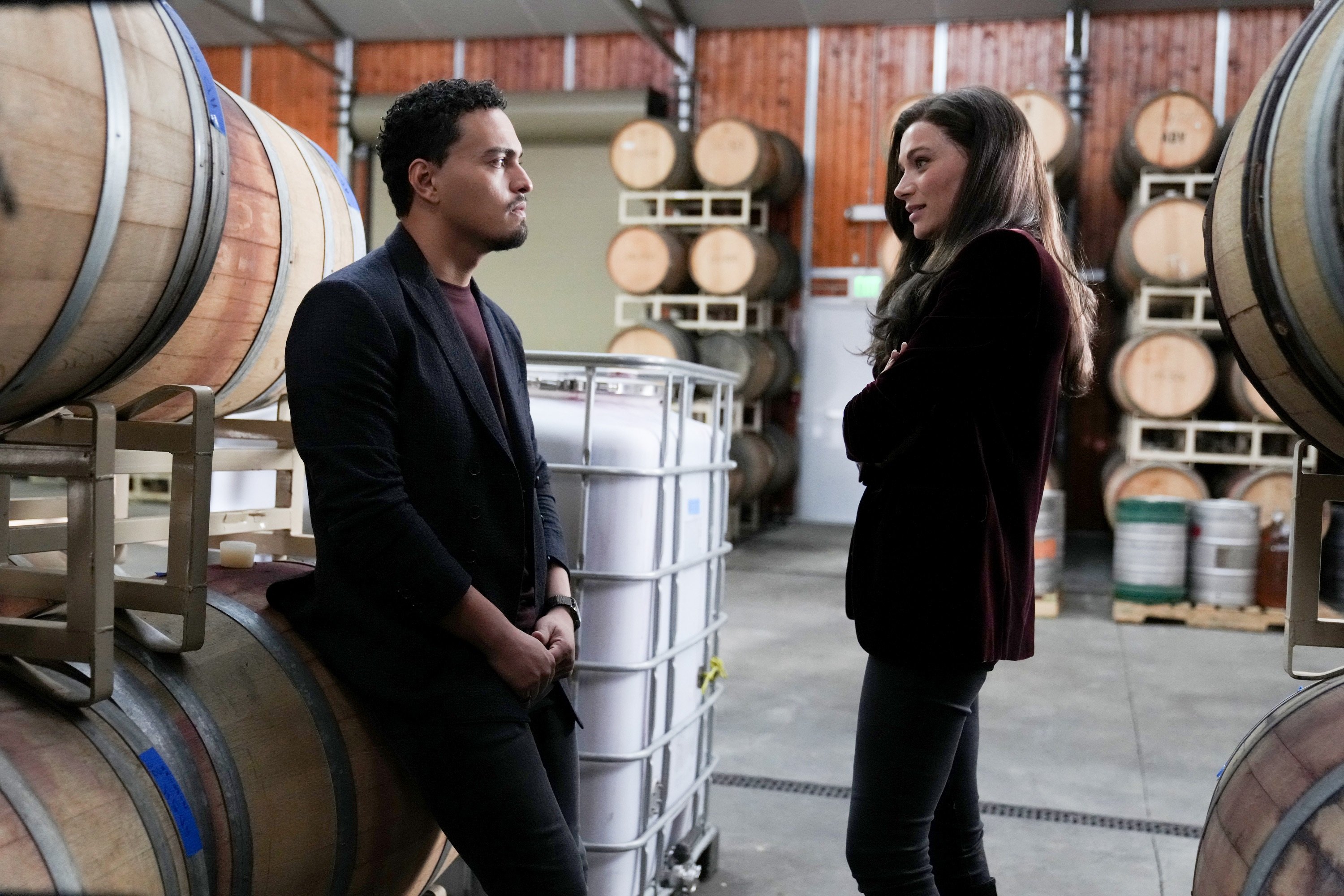 'Promised Land' Tonatiuh and Christina Ochoa filmed inside the winery as Antonio and Veronica Sandoval