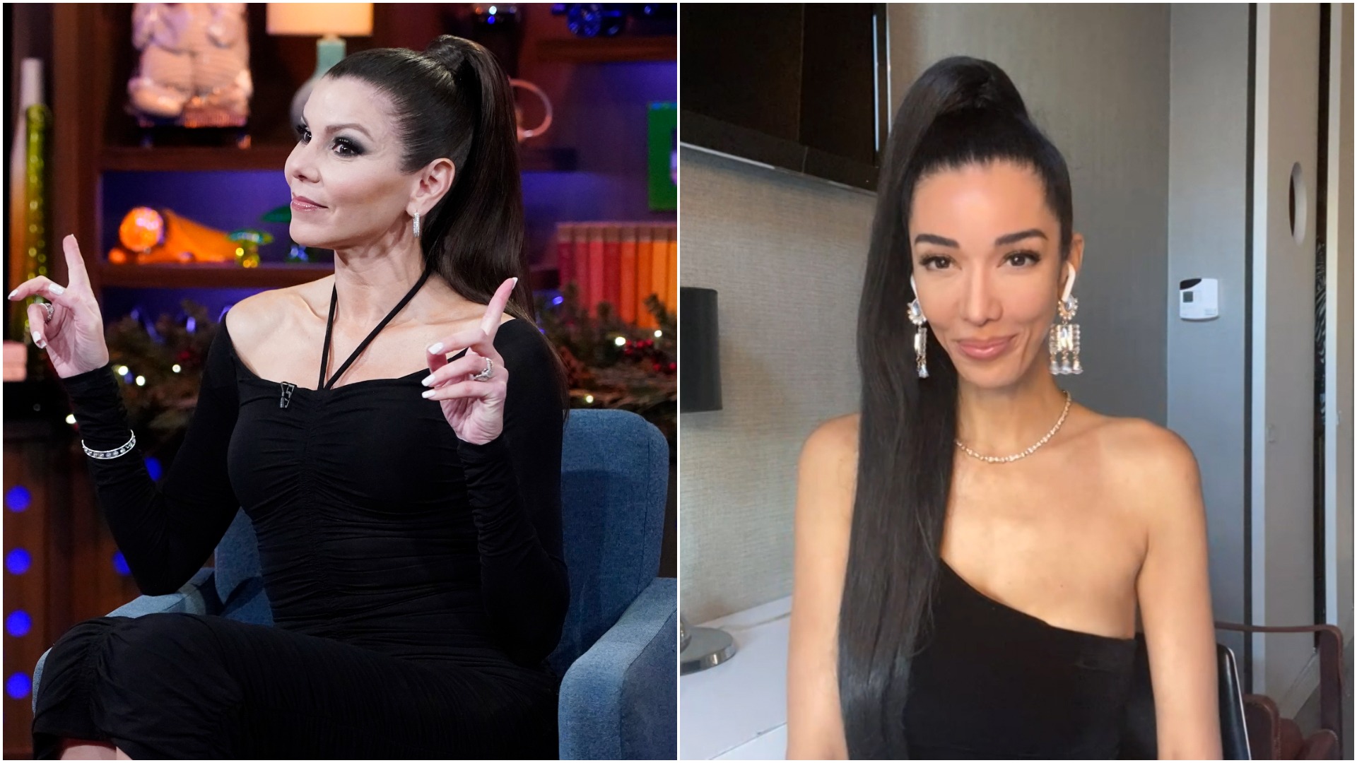 Heather Dubrow from RHOC shared text exchange with Noella Bergener 