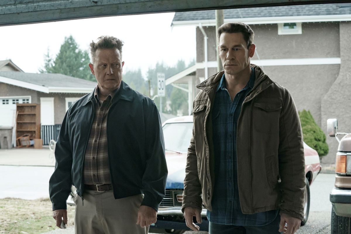 Robert Patrick and John Cena in 'Peacemaker'