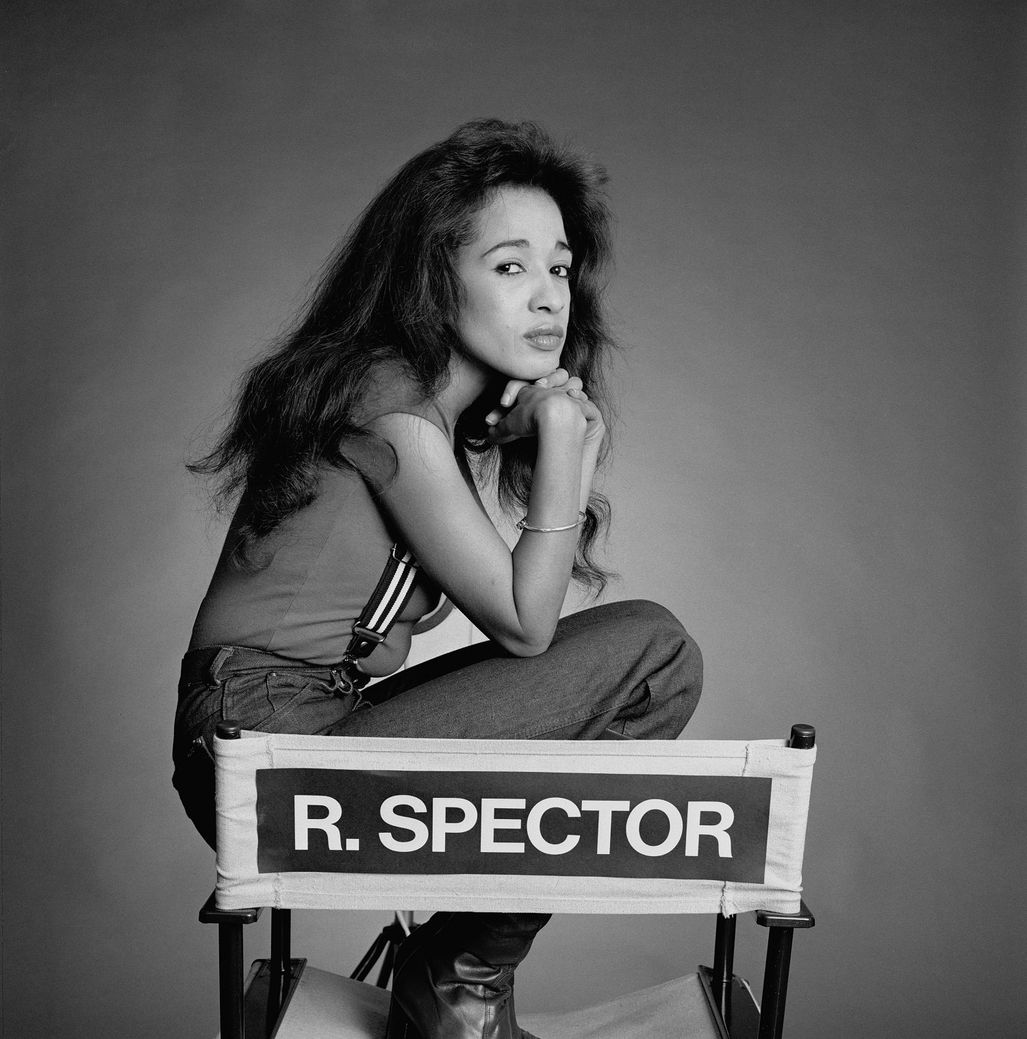 Ronnie Spector in an undated black and white photo