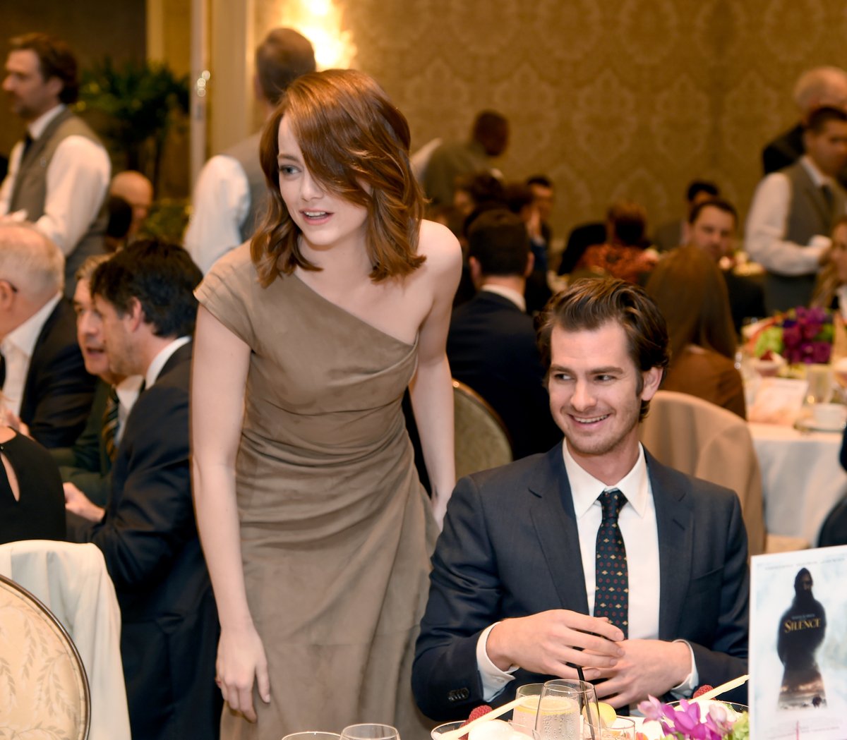 Emma Stone and Andrew Garfield attend the 17th annual AFI Awards