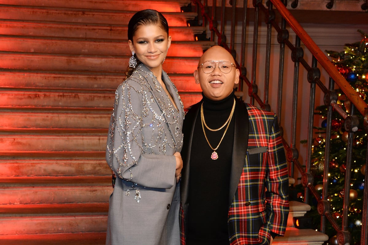 Zendaya and Jacob Batalon pose at a photocall for "Spider-Man: No Way Home" at The Old Sessions House, and could appear in 'Black Panther 2'