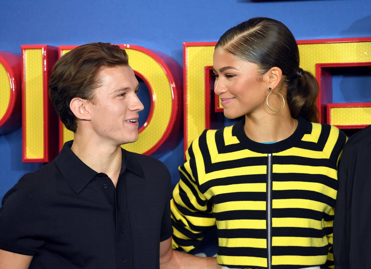 The adorable Tom Holland and Zendaya at 'Spider-Man: Homecoming' photocall