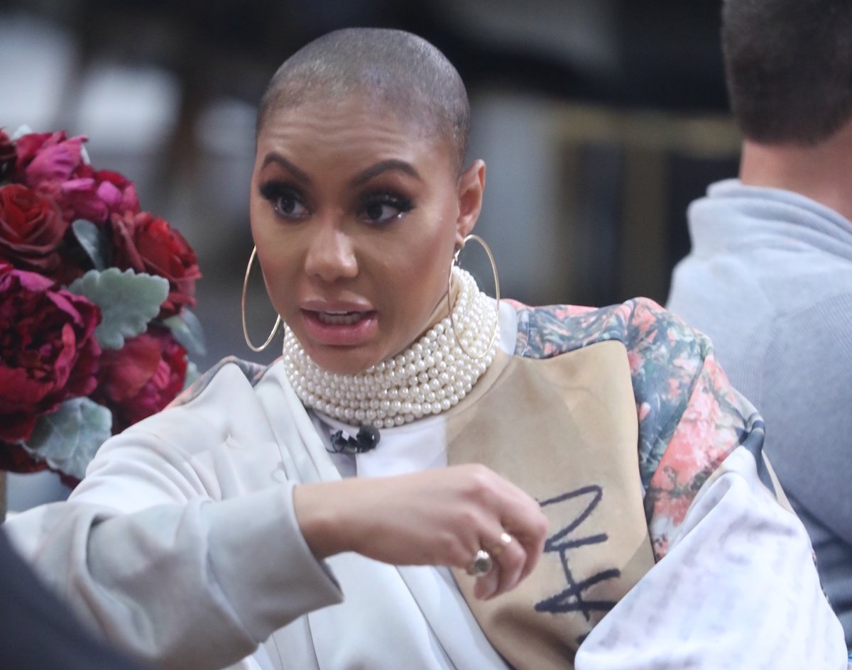 Tamar Braxton talking to co-stars on 'Celebrity Big Brother'